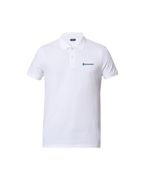 Jack & Jones Jacquard Plain Polo T-shirt - White